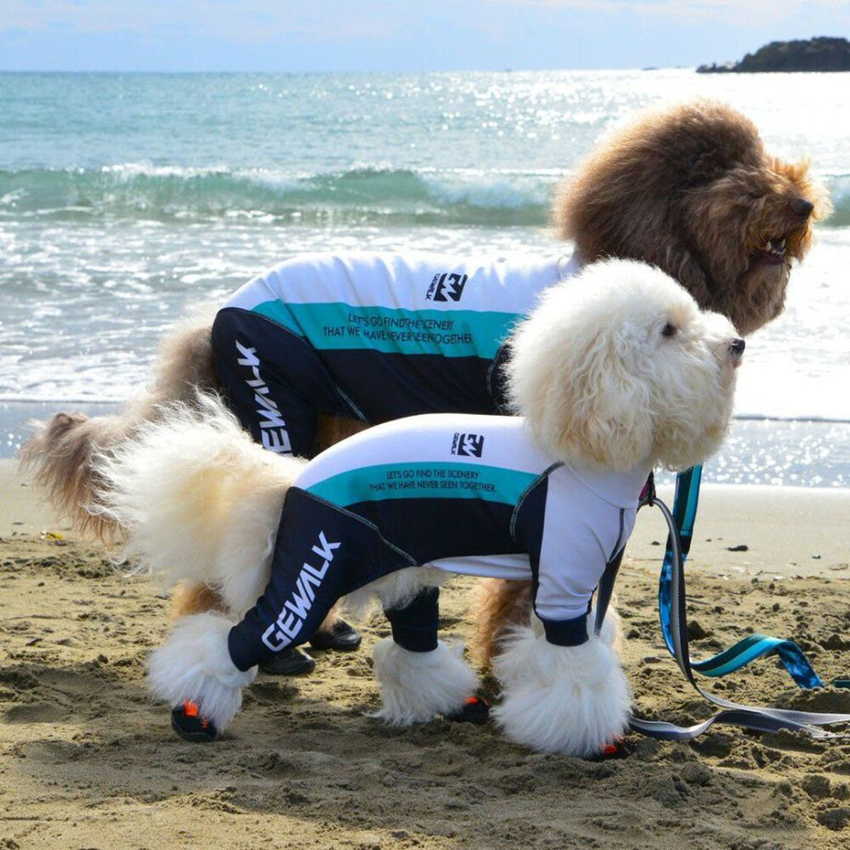 【GEWALK ジウォーク】【2025年モデル】トリコロール カラー プリント プロテクト ストレッチ ロンパース 4XLサイズ 取り寄せ品