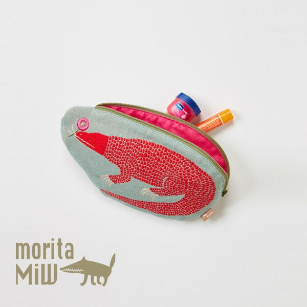 【moritaMiW】ポーチ アルマジロ・コモドドラゴン・カラス