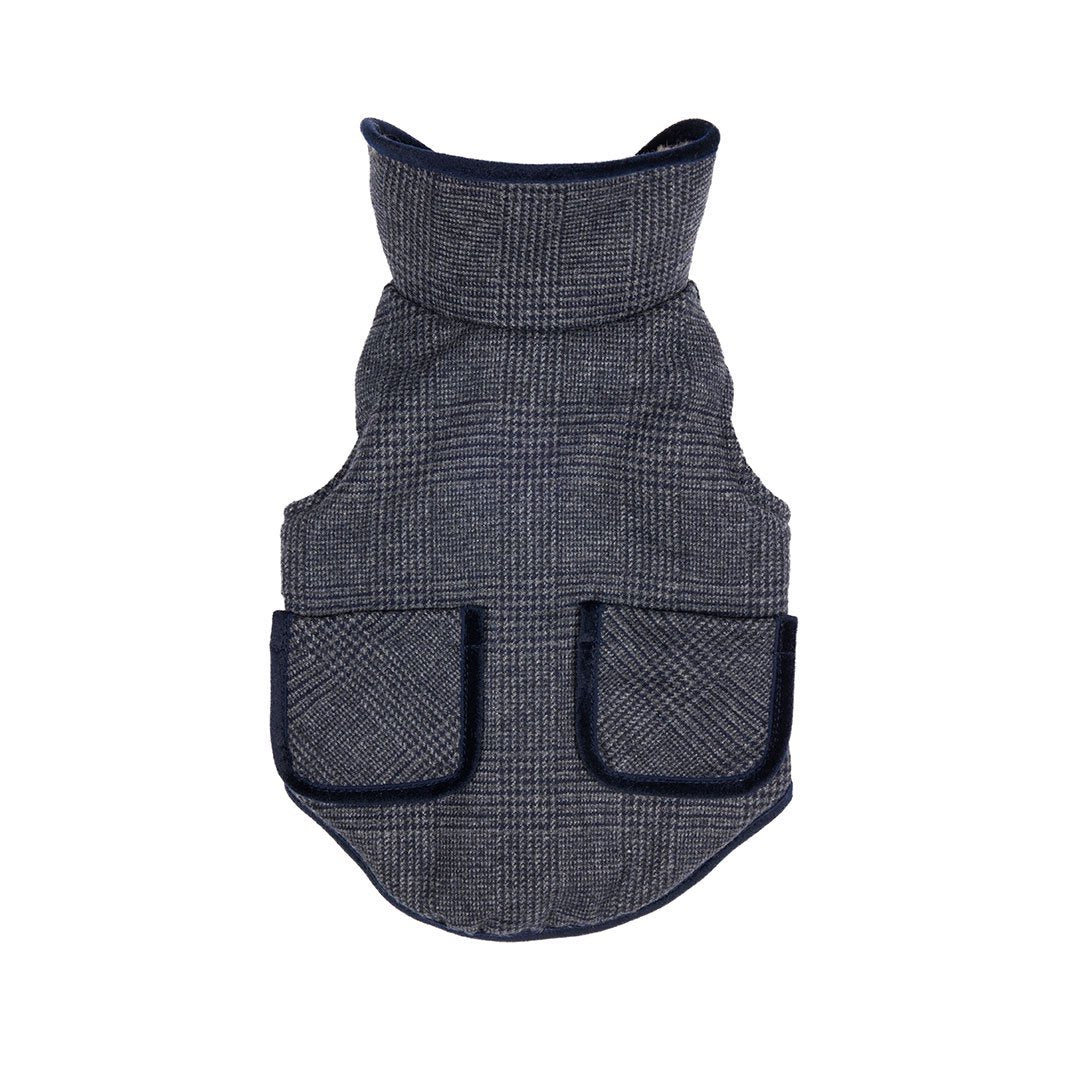 【free stitch フリーステッチ】グレンチェック ツイードコート ネイビー S,Mサイズ