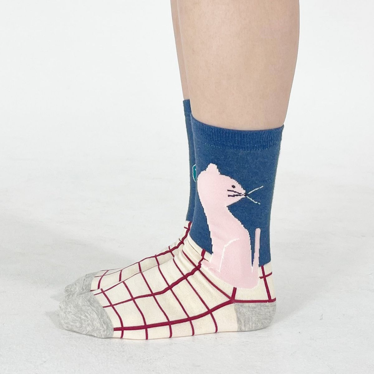 【JIN KITAMURA / 北村人×bpbp】SOCKS NEKO TO HANA 猫とはな ソックス