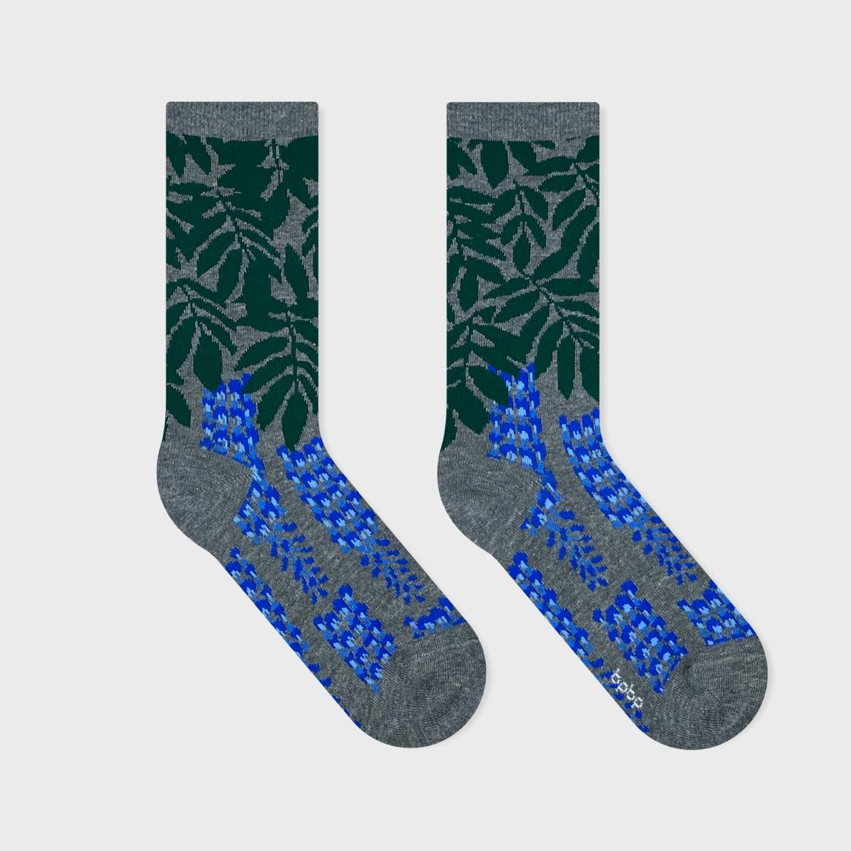 【YURI HIMURO / 氷室友里×bpbp】SOCKS WISTERIA GREY フジ ソックス グレー