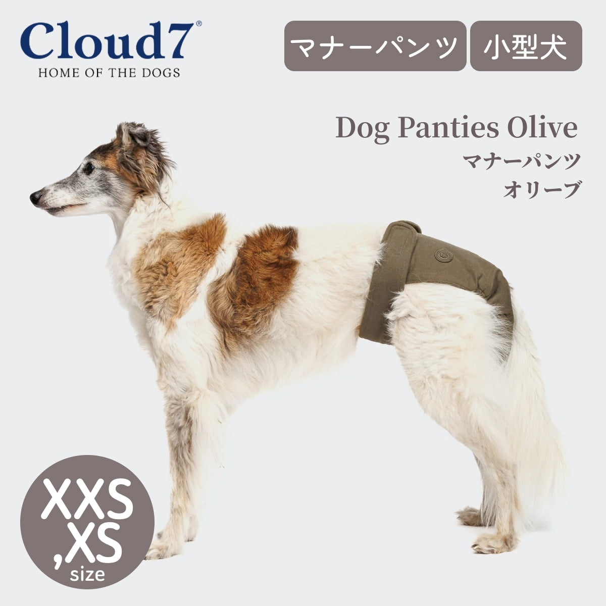 【Cloud7 クラウドセブン】マナーパンツ サニタリーパンツ カーキ XXS XSサイズ