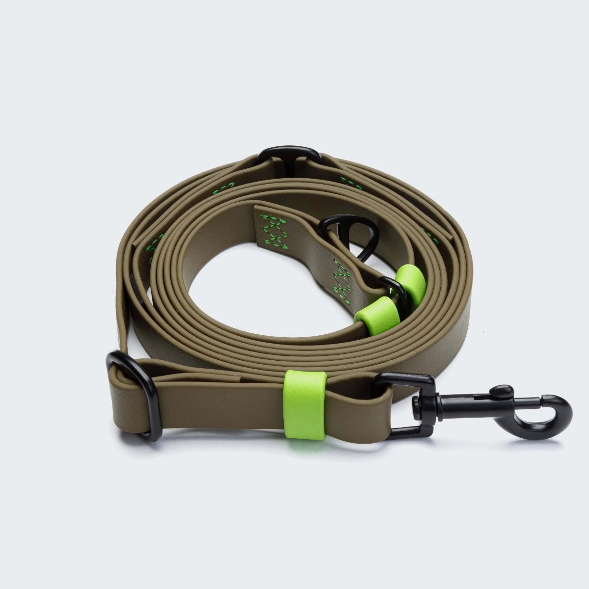 【Cloud7 クラウドセブン】ハンズフリーリーシュ ビオタン イパネマ オリーブネオン グリーン