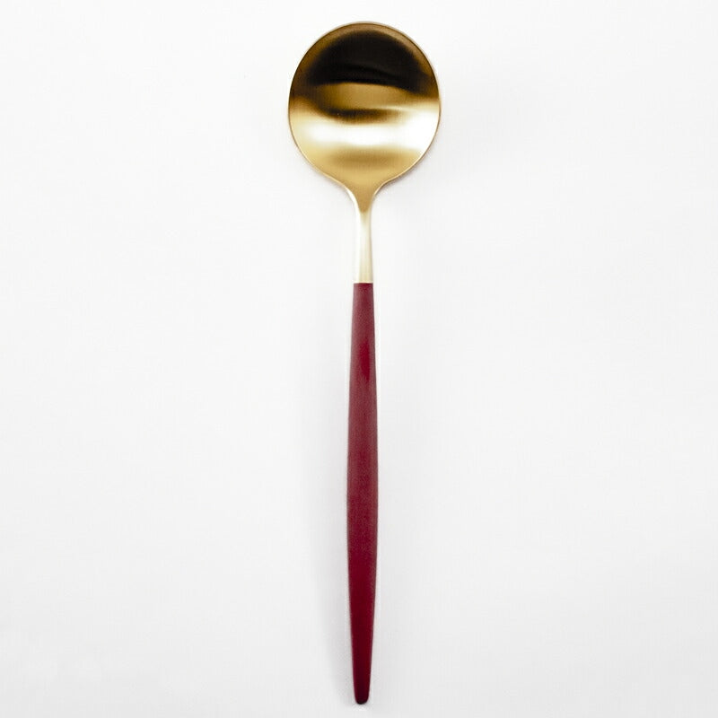 【Cutipol クチポール】GOA ディナースプーン レッド ゴールド