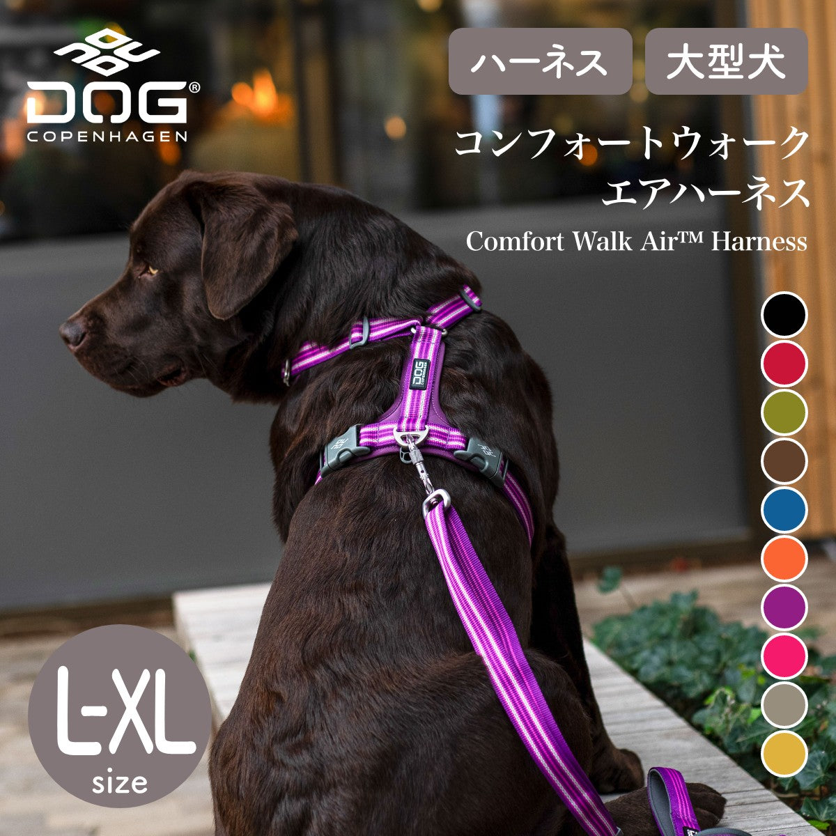 犬 ハーネス 軽量 メッシュ 通気性 大型犬 DOG Copenhagen /ドッグコペンハーゲン 公式 コンフォートウォークエア 3.0 ハーネス L,XLサイズ【簡単装着/快適/サイズ交換対応】