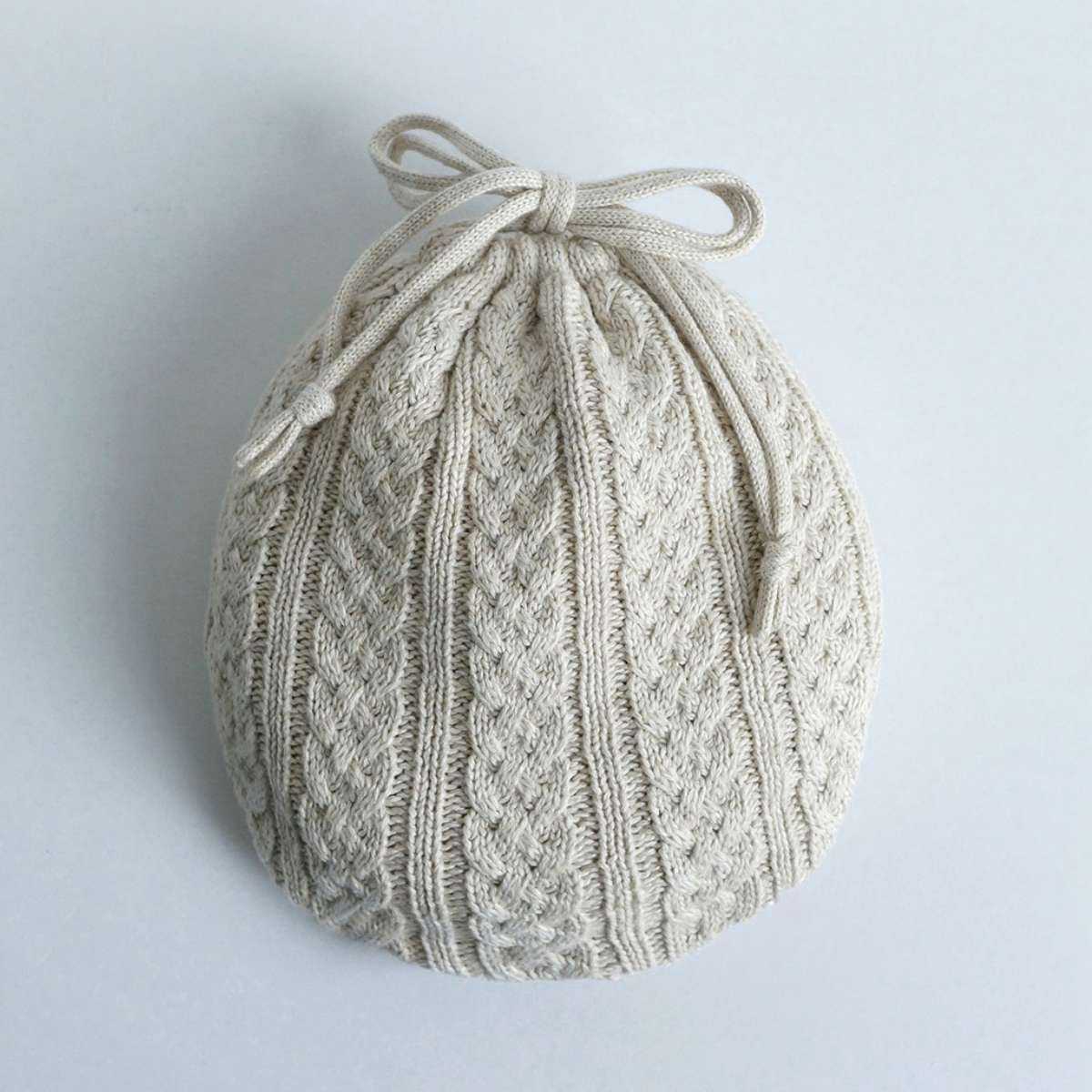 【FD STYLE エフディースタイル】湯たんぽ ステンレス シルバー×コットン(ウェーブ・ケーブル)