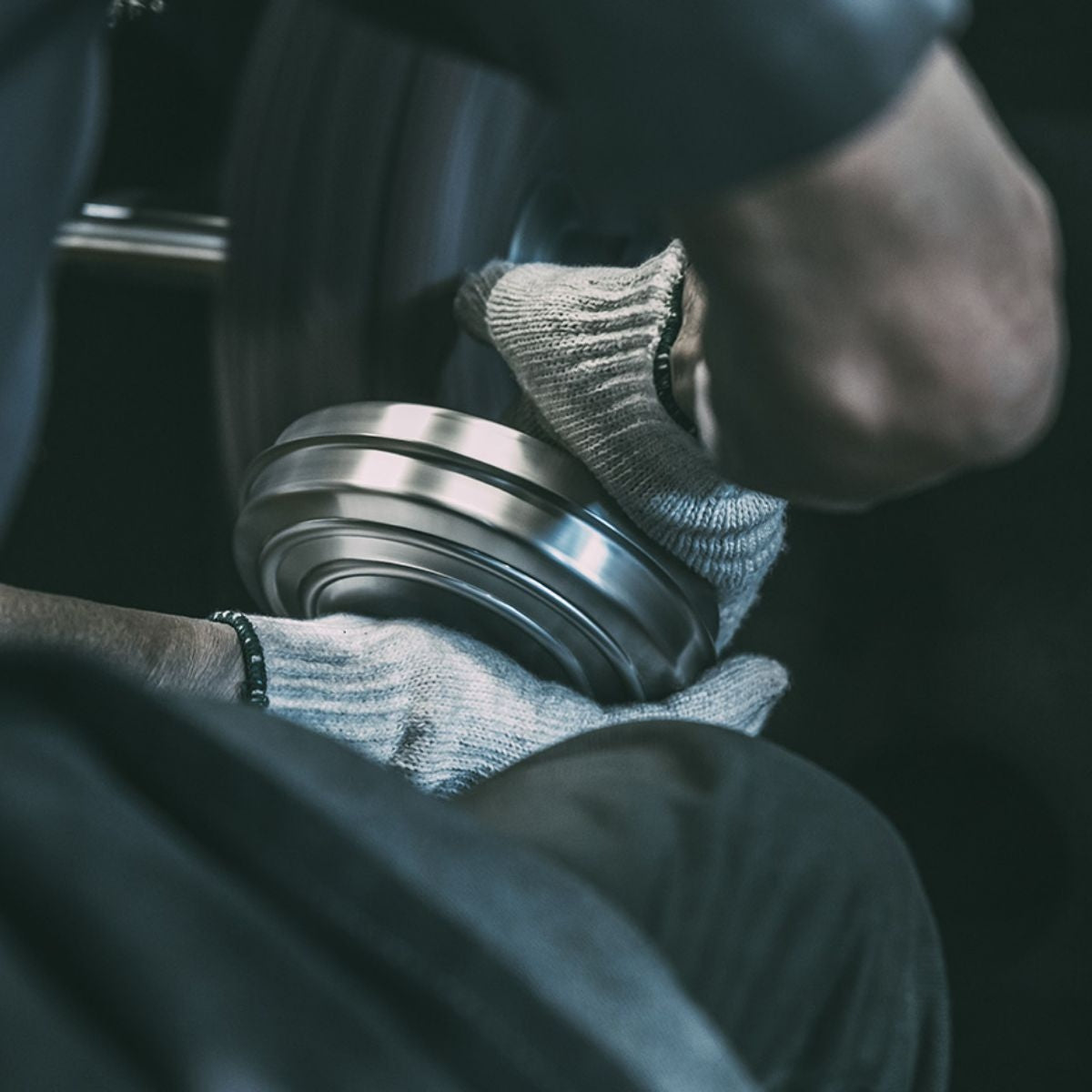 【FD STYLE エフディースタイル】湯たんぽ ステンレス シルバー×コットン(ウェーブ・ケーブル)