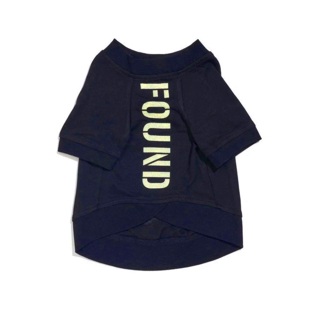 【FOUND MY ANIMAL ファウンドマイアニマル】ビックフルハートTシャツ BLACK + CREAM ブラック+クリーム XS サイズ