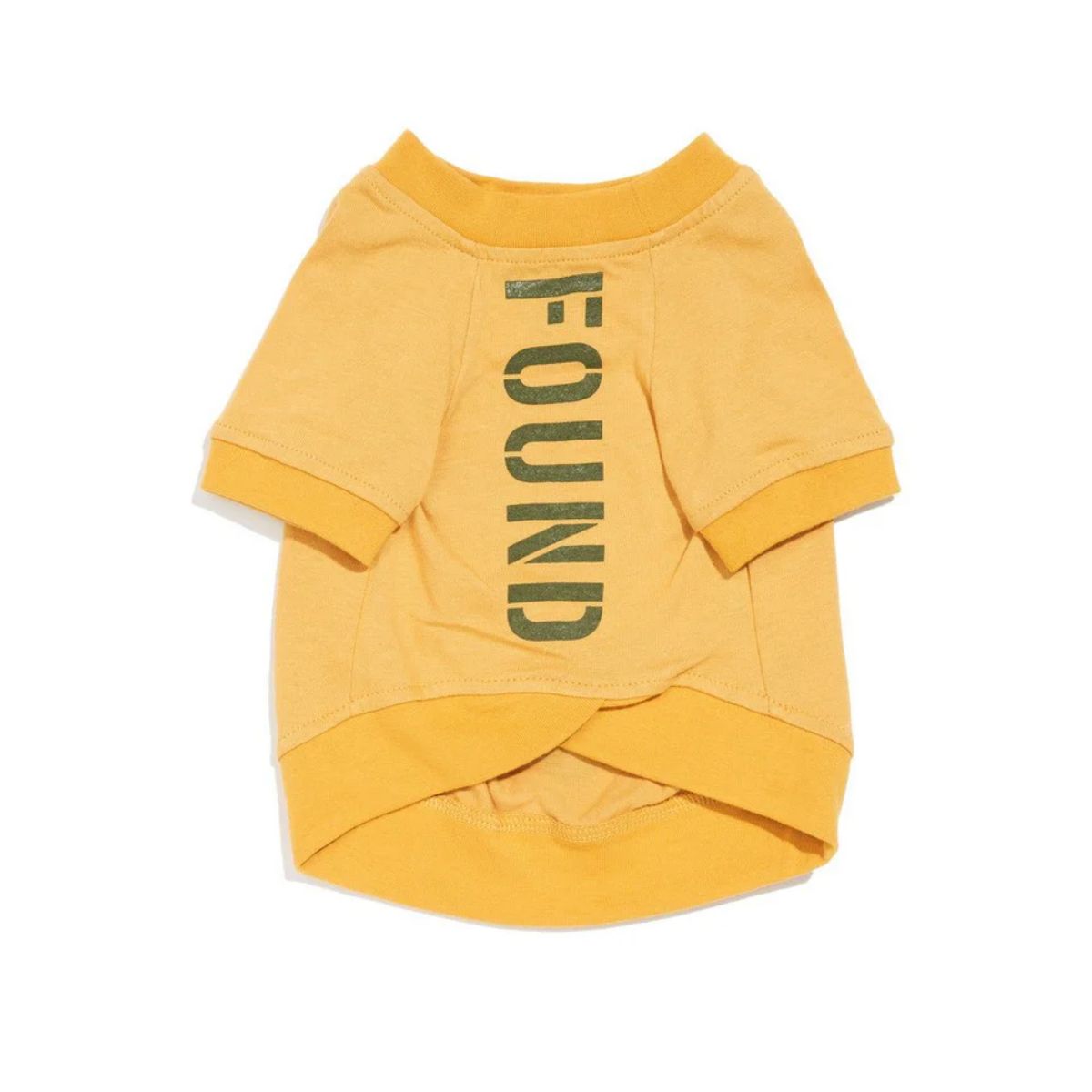 【FOUND MY ANIMAL ファウンドマイアニマル】ビックフルハートTシャツ MUSTARD YELLOW + PINE GREEN マスタードイエロー+パイングリーン XS XL XXL サイズ