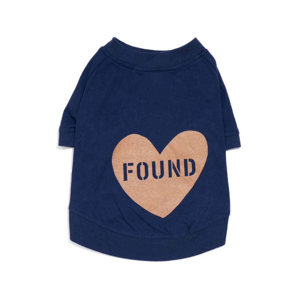 【FOUND MY ANIMAL ファウンドマイアニマル】ビックフルハートTシャツ NAVY BLUE + PUTTY ネイビーブルー+パテ XS S M XL XXL サイズ