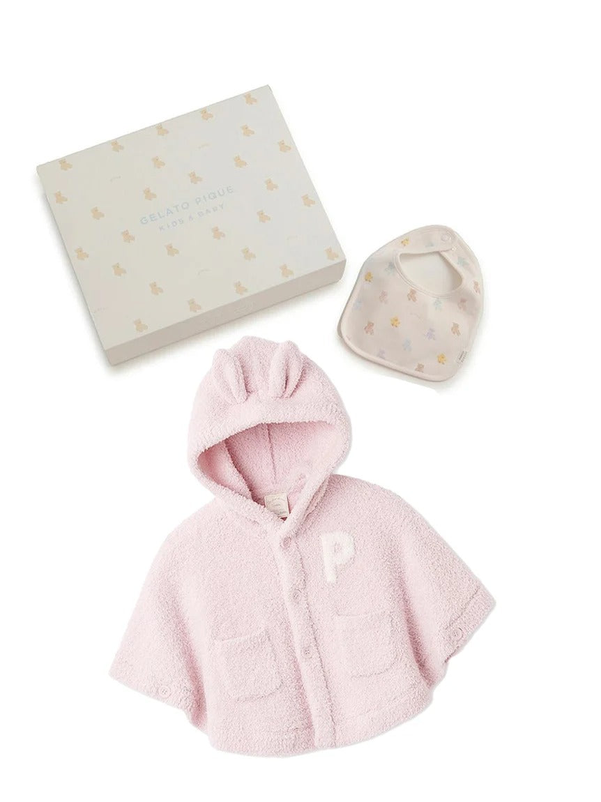 ジェラート ピケ gelato pique BABY ベアポンチョ&スタイ2点セット ギフトBOX