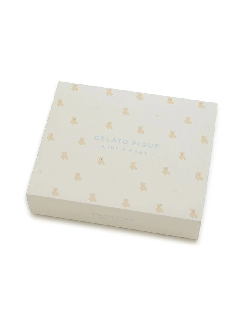 ジェラート ピケ gelato pique BABY ベアポンチョ&スタイ2点セット ギフトBOX
