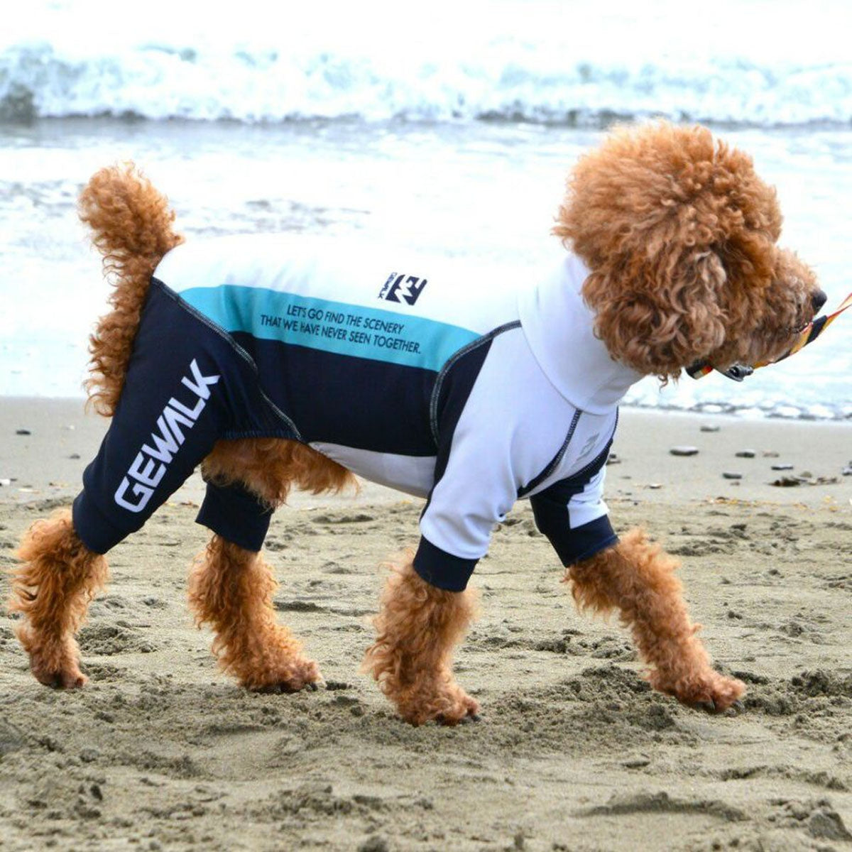 【GEWALK ジウォーク】【2025年モデル】トリコロール カラー プリント プロテクト ストレッチ ロンパース 3Mサイズ 取り寄せ品