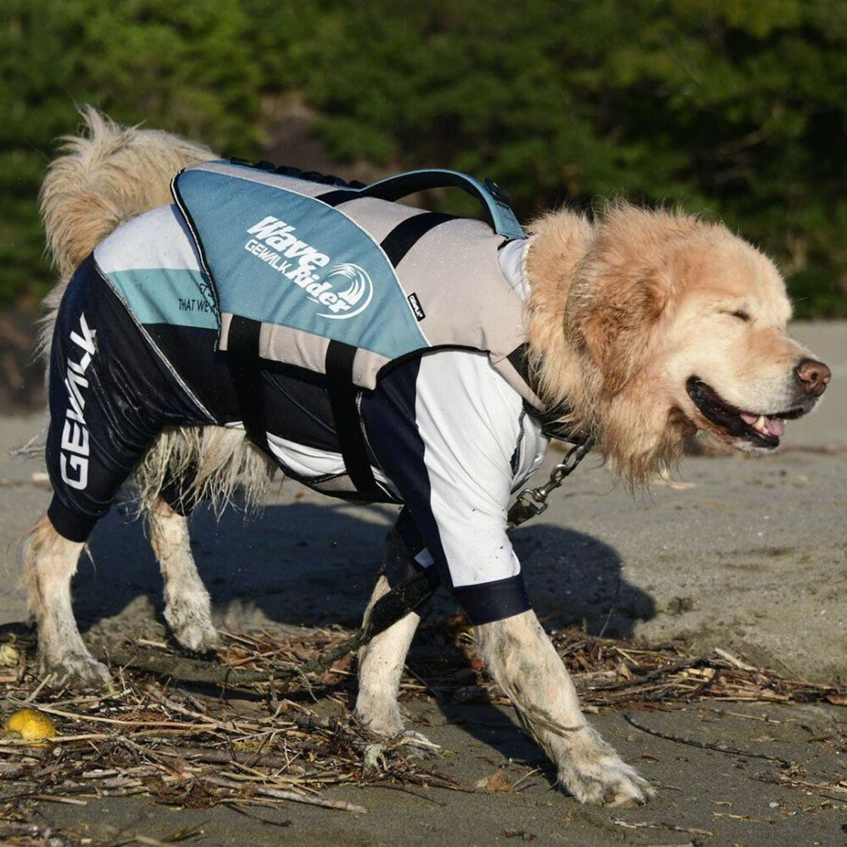 【GEWALK ジウォーク】【2025年モデル】トリコロール カラー プリント プロテクト ストレッチ ロンパース 3XLサイズ