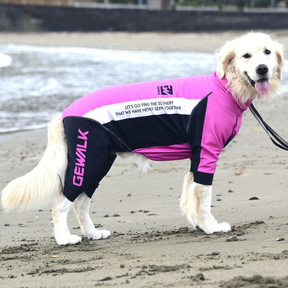 【GEWALK ジウォーク】【2025年モデル】トリコロール カラー プリント プロテクト ストレッチ ロンパース 3XLサイズ