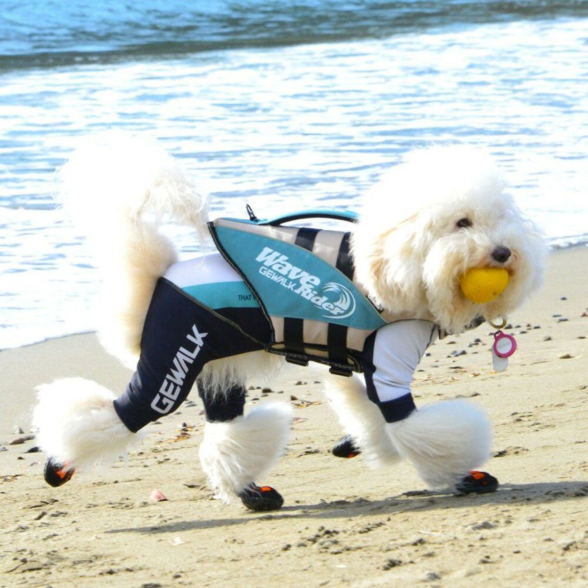 【GEWALK ジウォーク】【2025年モデル】トリコロール カラー プリント プロテクト ストレッチ ロンパース 5Lサイズ