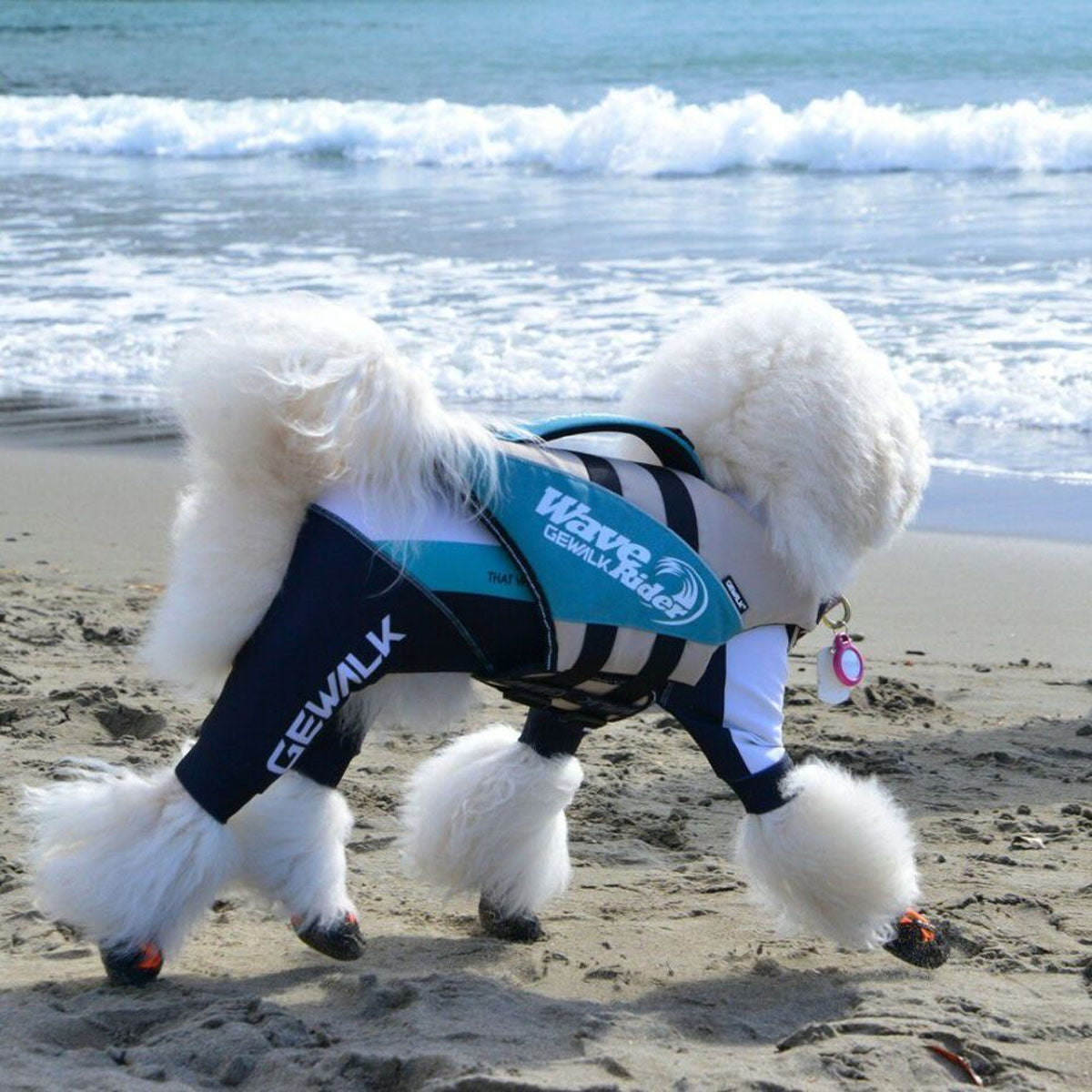 【GEWALK ジウォーク】【2025年モデル】トリコロール カラー プリント プロテクト ストレッチ ロンパース 5Lサイズ