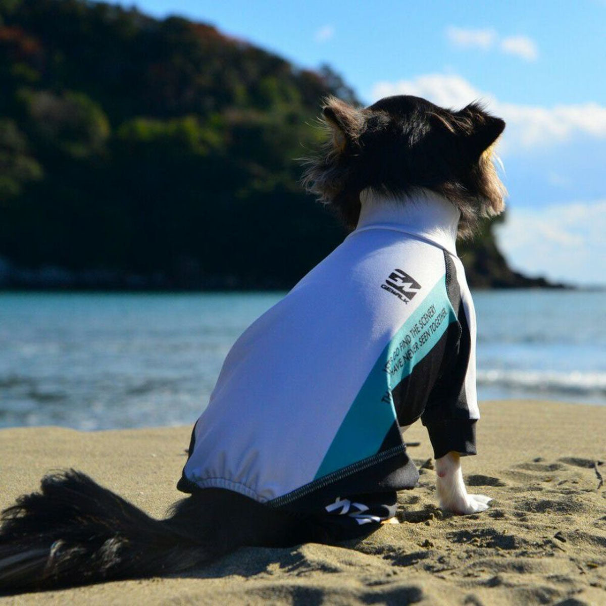 【GEWALK ジウォーク】【2025年モデル】トリコロール カラー プリント プロテクト ストレッチ ロンパース XS,Sサイズ 取り寄せ品