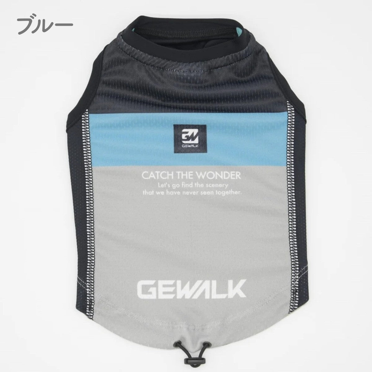 【GEWALK ジウォーク】トリコロールプリント アクティブ クーリング タンクトップ3XLサイズ ピンク・ブルー