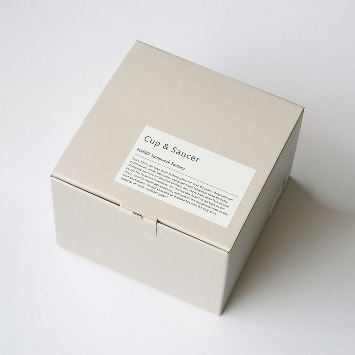 【HARIO Lampwork Factory ハリオランプワークファクトリー】カップ&ソーサー ネジリ R