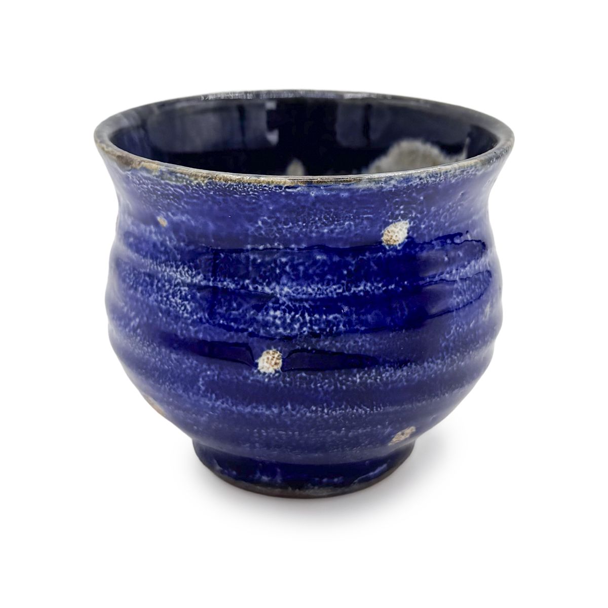 【日高見窯】いっぷく碗 ルリ釉 作家物 鈴木由香