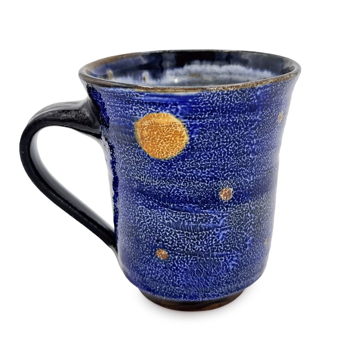 【日高見窯】マグカップ ルリ釉 作家物 鈴木由香