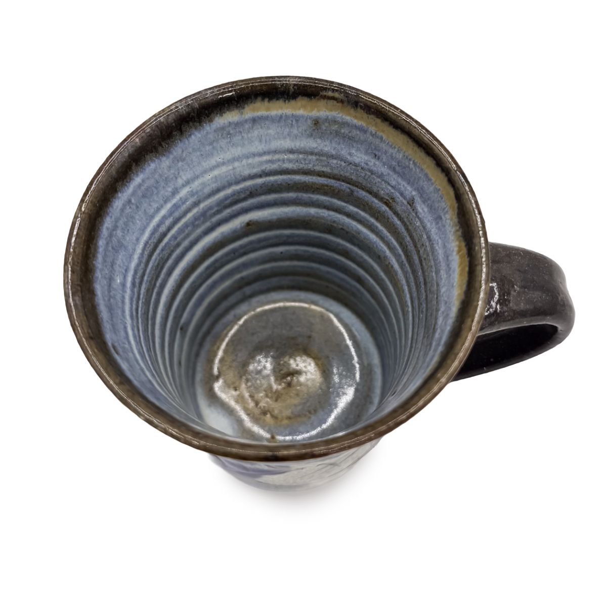 【日高見窯】マグカップ 掻き落とし魚 作家物 鈴木由香