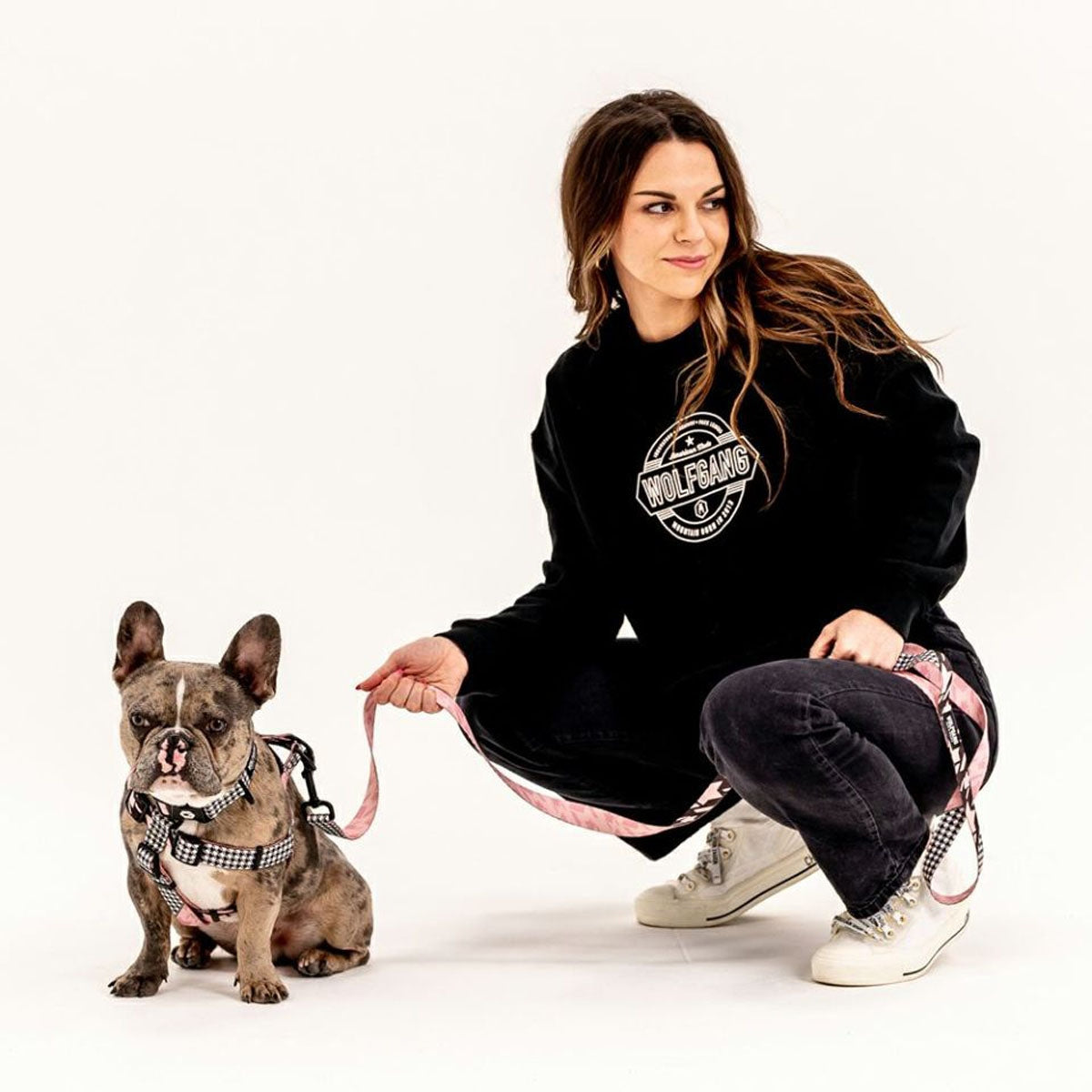 【WOLFGANG MAN & BEAST ウルフギャング マン&ビースト】ハーネス HoundsPink Lサイズ