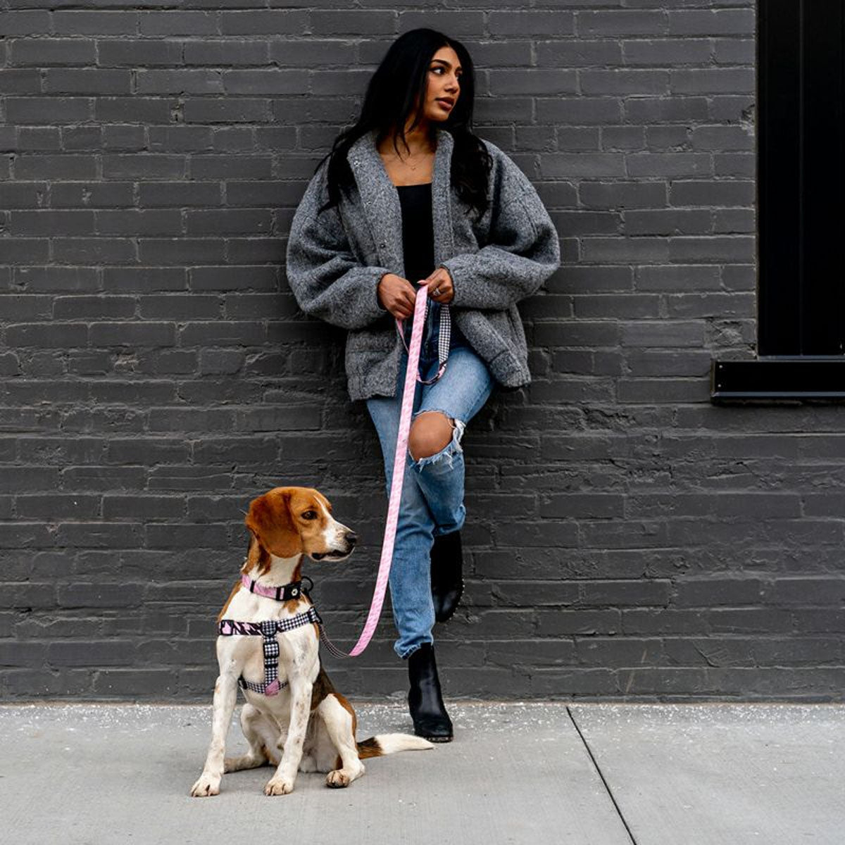 【WOLFGANG MAN & BEAST ウルフギャング マン&ビースト】ハーネス HoundsPink Lサイズ