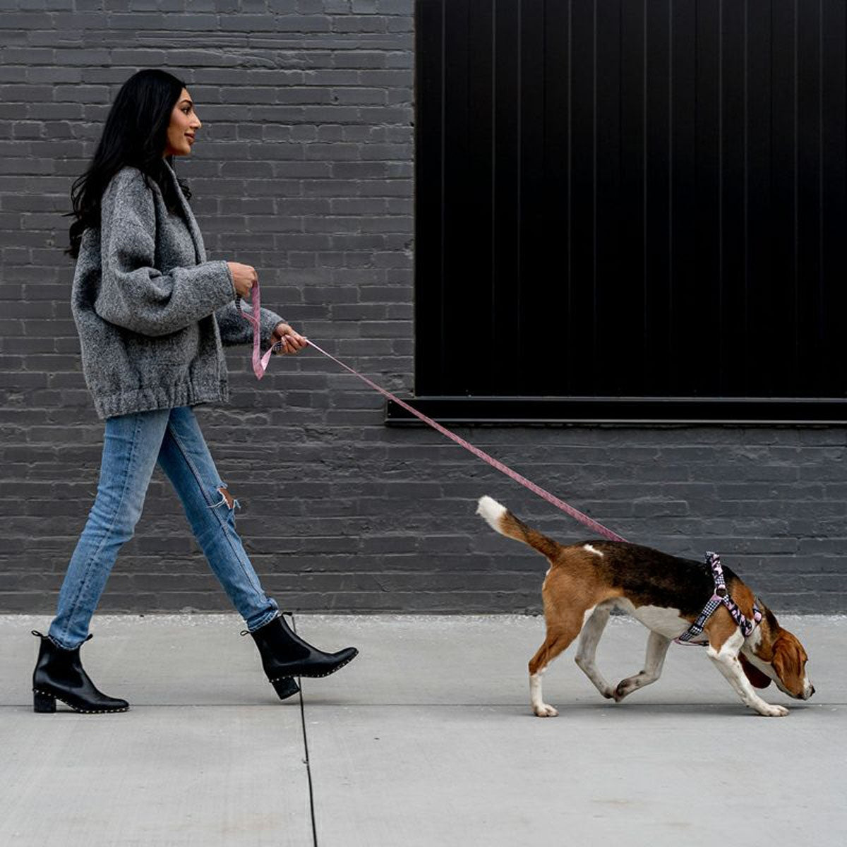 【WOLFGANG MAN & BEAST ウルフギャング マン&ビースト】ハーネス HoundsPink Lサイズ