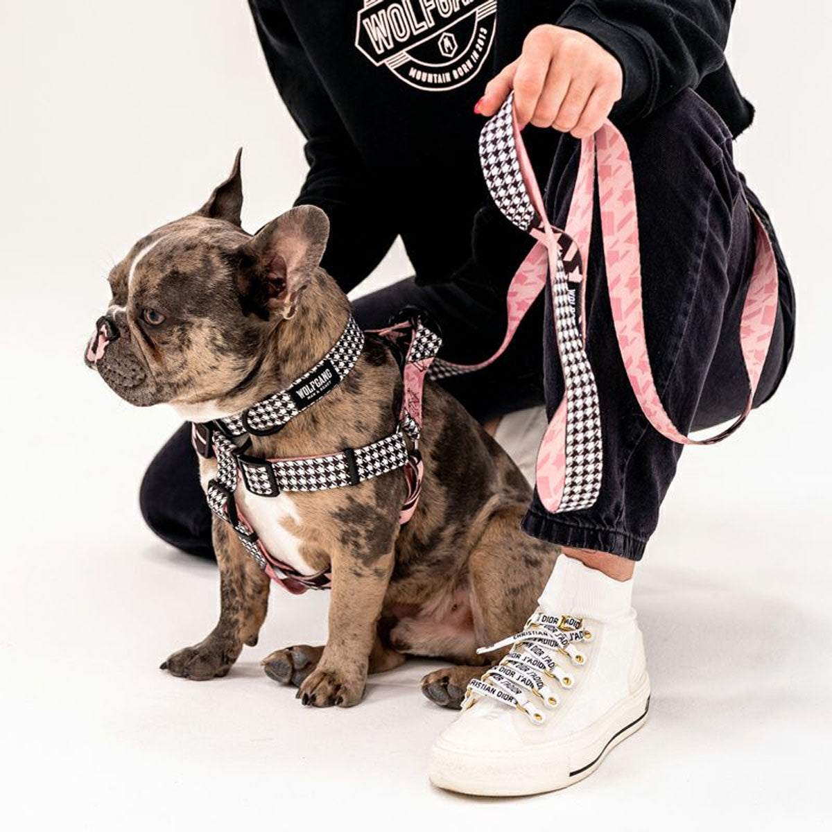 【WOLFGANG MAN & BEAST ウルフギャング マン&ビースト】リード HoundsPink Mサイズ