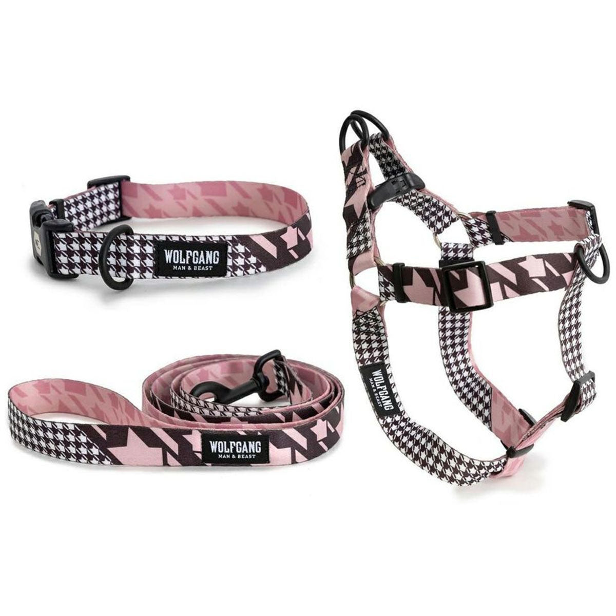 【WOLFGANG MAN & BEAST ウルフギャング マン&ビースト】リード HoundsPink Mサイズ