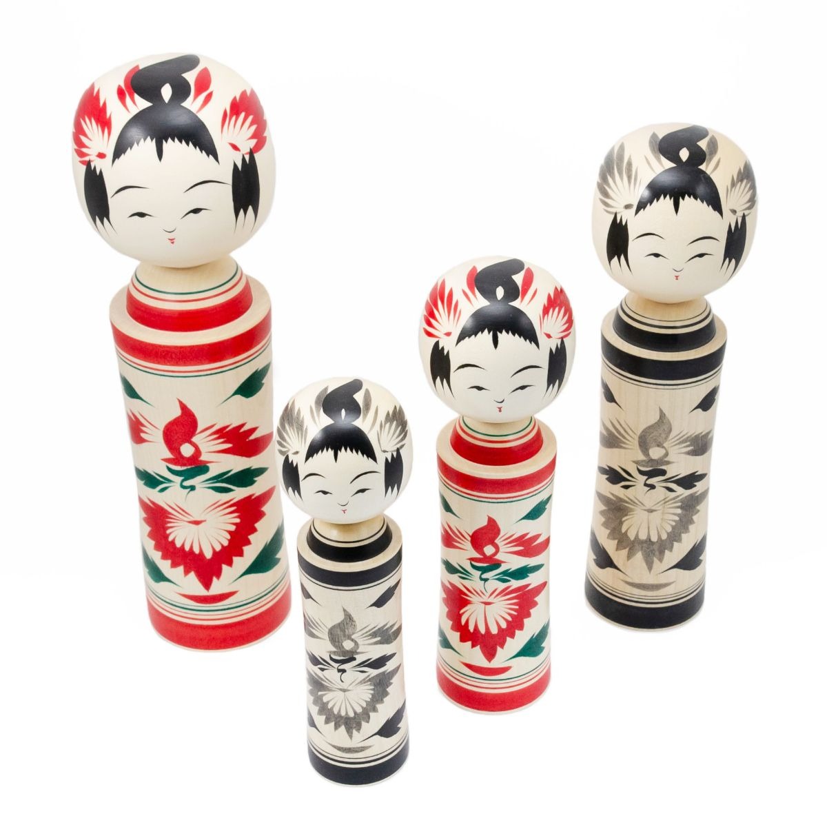 【鳴子系 岡崎靖男】伝統こけし 六寸 約18cm こけしの岡仁