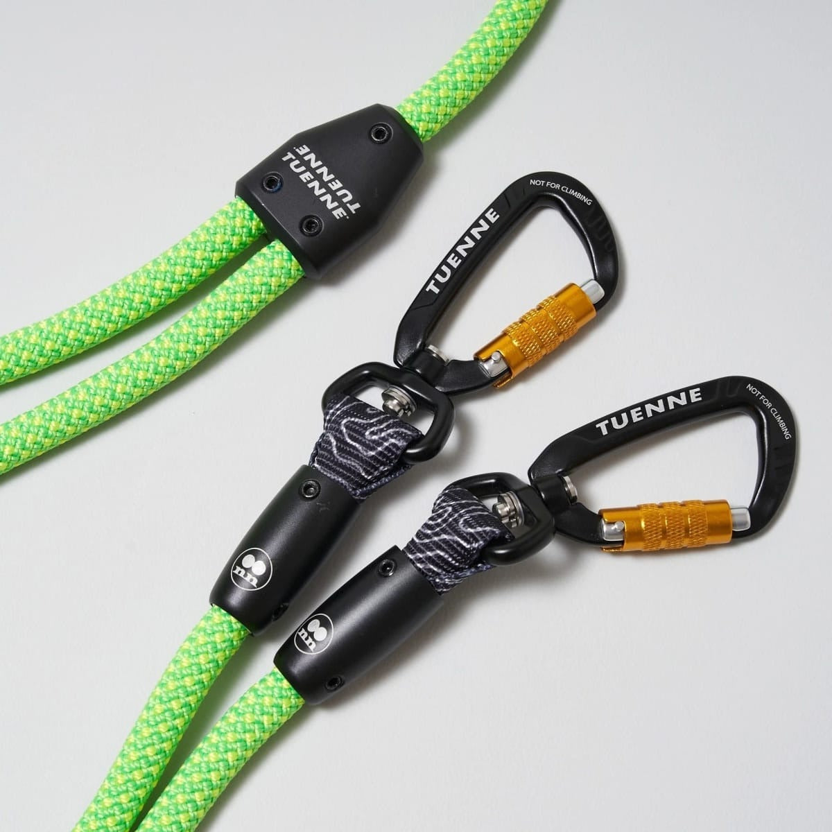 【TUENNE トゥエヌ】2-in-1 Rope Dog Leash 2頭引ロープリード 犬用 リード 自動カラビナ