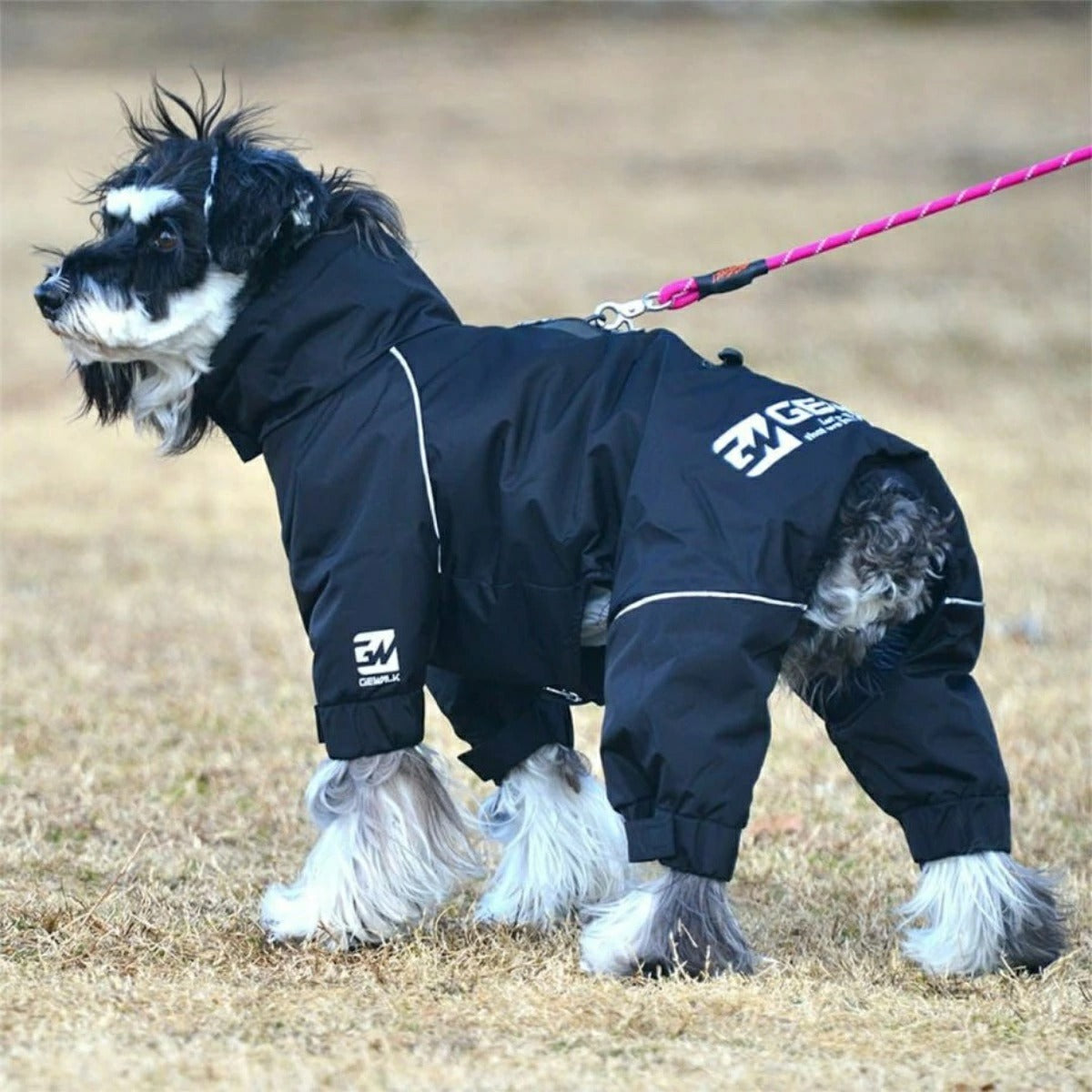 【GEWALK ジウォーク】2025年モデル ドリズル サーマル オーバーオール M Lサイズ 中型犬 撥水加工 ドッグウェア