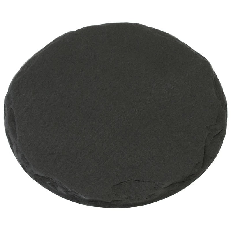 【雄勝硯生産販売協同組合】雄勝皿 黒い玄昌石・銘々皿(丸12cm)