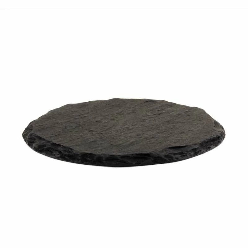 【雄勝硯生産販売協同組合】雄勝皿 黒い玄昌石・銘々皿(丸12cm)