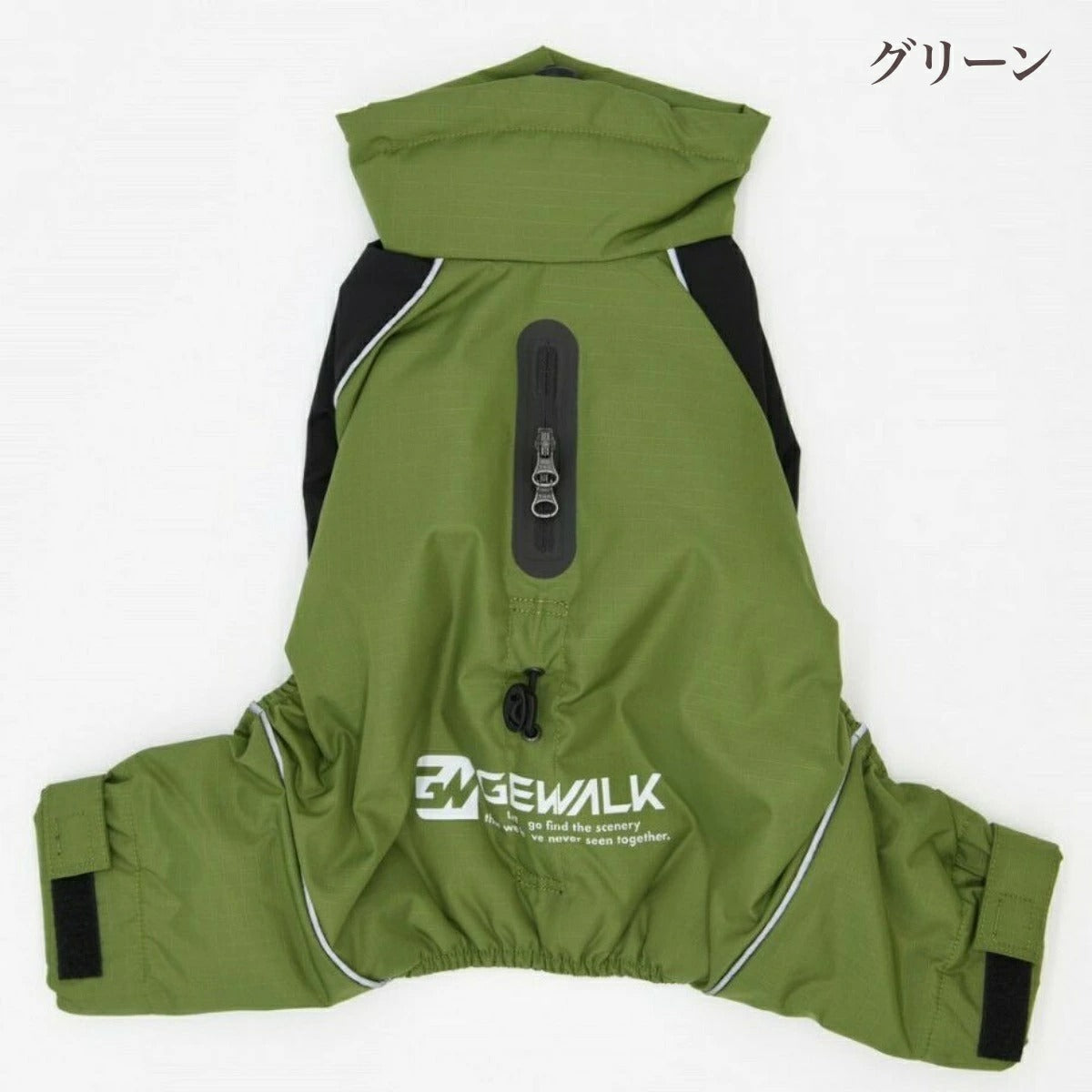 【GEWALK ジウォーク】2025年モデル ドリズル サーマル オーバーオール M Lサイズ 中型犬 撥水加工 ドッグウェア