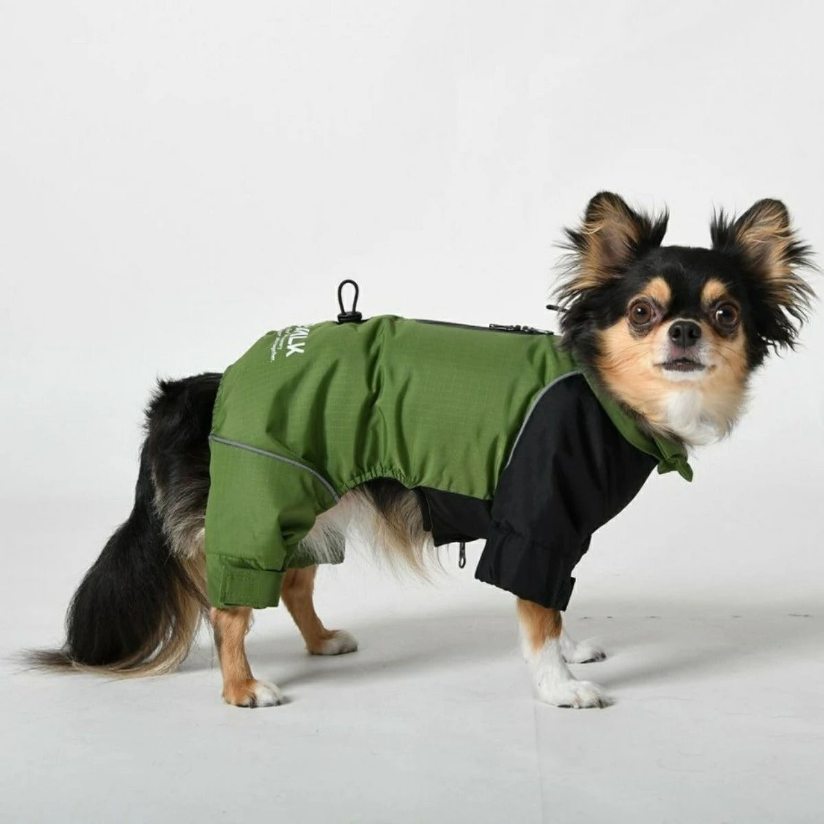 【GEWALK ジウォーク】2025年モデル ドリズル サーマル オーバーオール XS S 小型犬 撥水加工 ドッグウェア