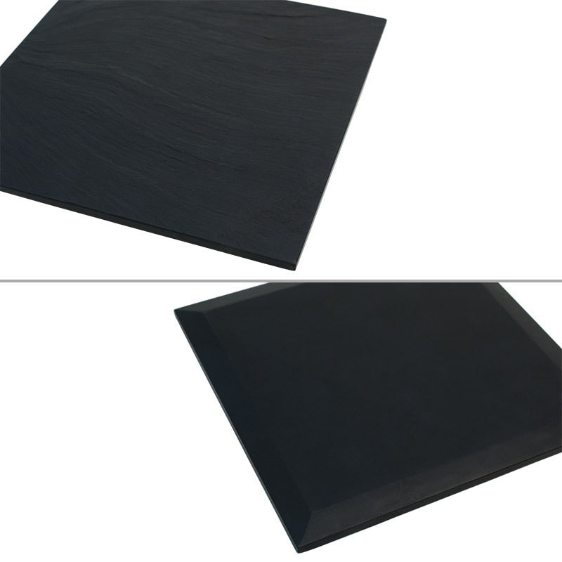 【雄勝硯生産販売協同組合】雄勝皿 黒い玄昌石・角皿15cm