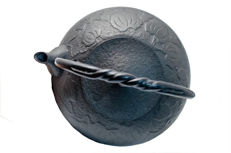 【及富】南部鉄器 平丸型 鉄瓶 ひさご(瓢) 1.2L