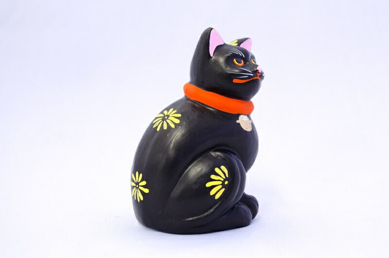 【つつみのおひなっこや】 堤人形 右向き黒猫