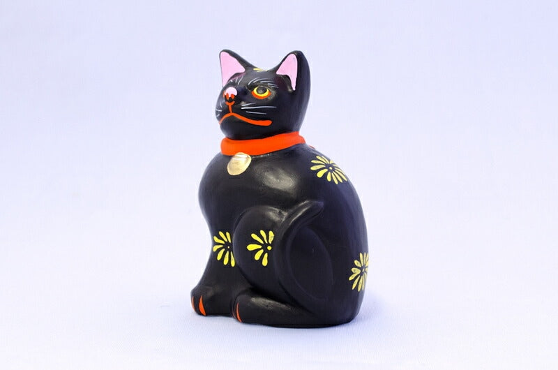 【つつみのおひなっこや】 堤人形 左向き黒猫