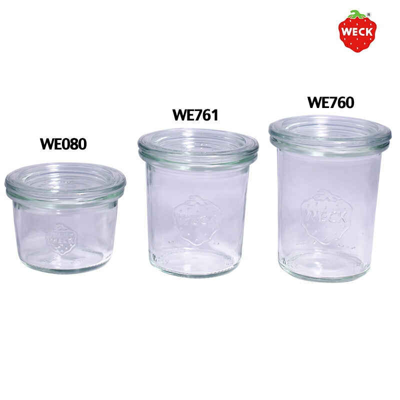 【WECK ウェック】モールド WE080 キャニスター 80ml Sサイズ 6個セット