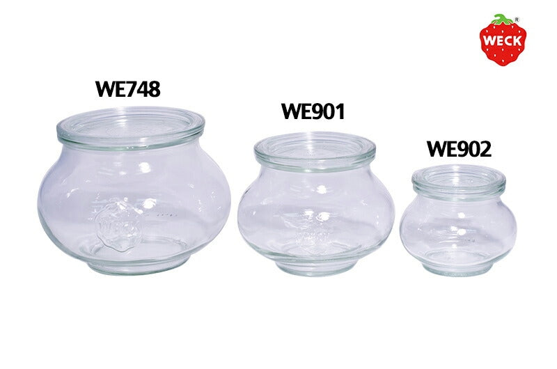 【WECK ウェック】デコ WE902 キャニスター 200ml Sサイズ 6個セット