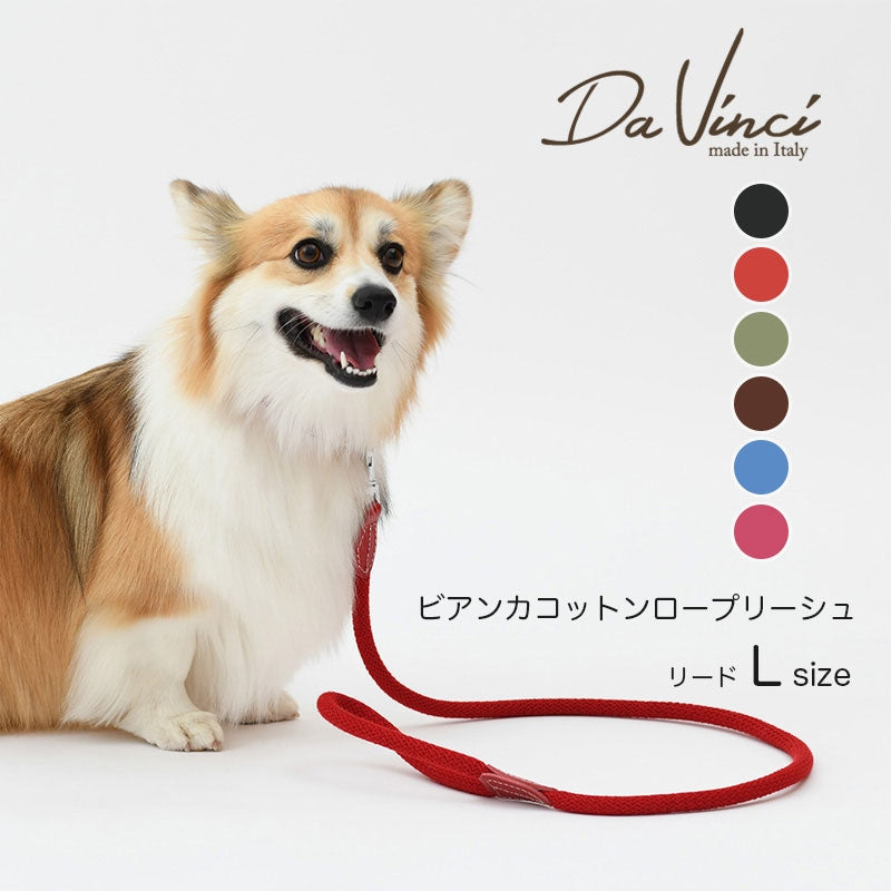 【Da Vinci ダヴィンチ】ビアンカコットンロープ リーシュ Lサイズ