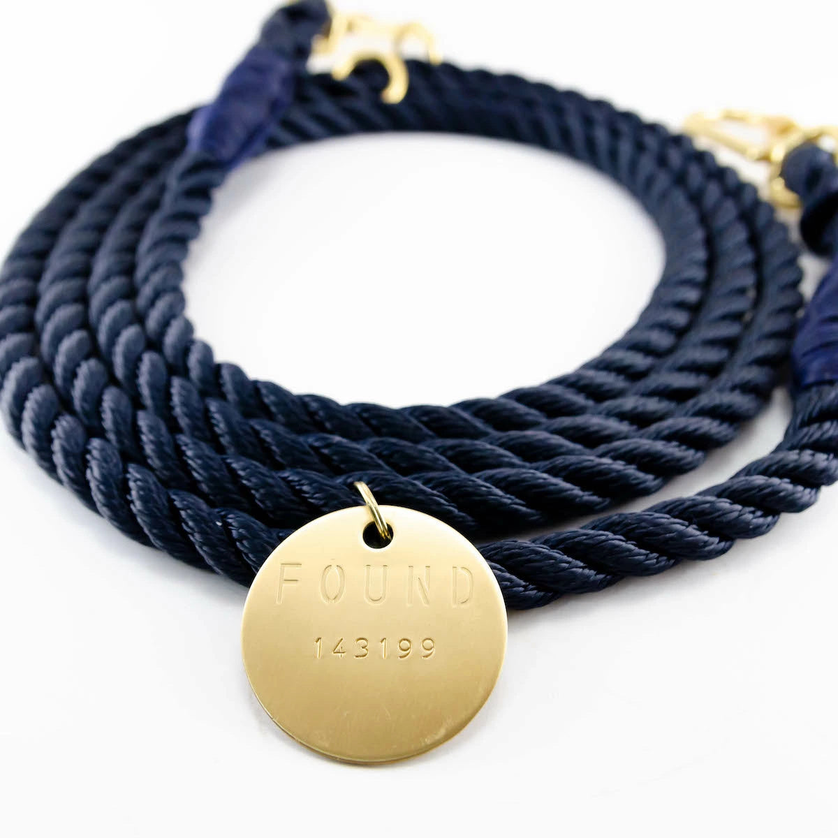 【FOUND MY ANIMAL ファウンドマイアニマル】アジャスタブル・リーシュ(リード) ネイビー S,Mサイズ