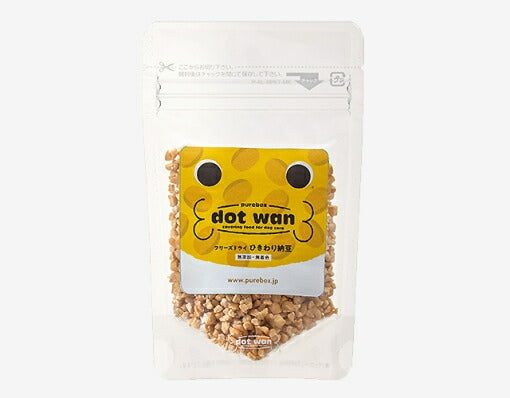 【dot wan ドットわん】ペット用 おやつ フリーズドライ ひきわり納豆 25g