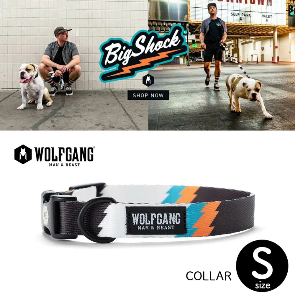 【WOLFGANG MAN & BEAST ウルフギャング マン&ビースト】首輪 BigShock Sサイズ ※在庫限りで終了※