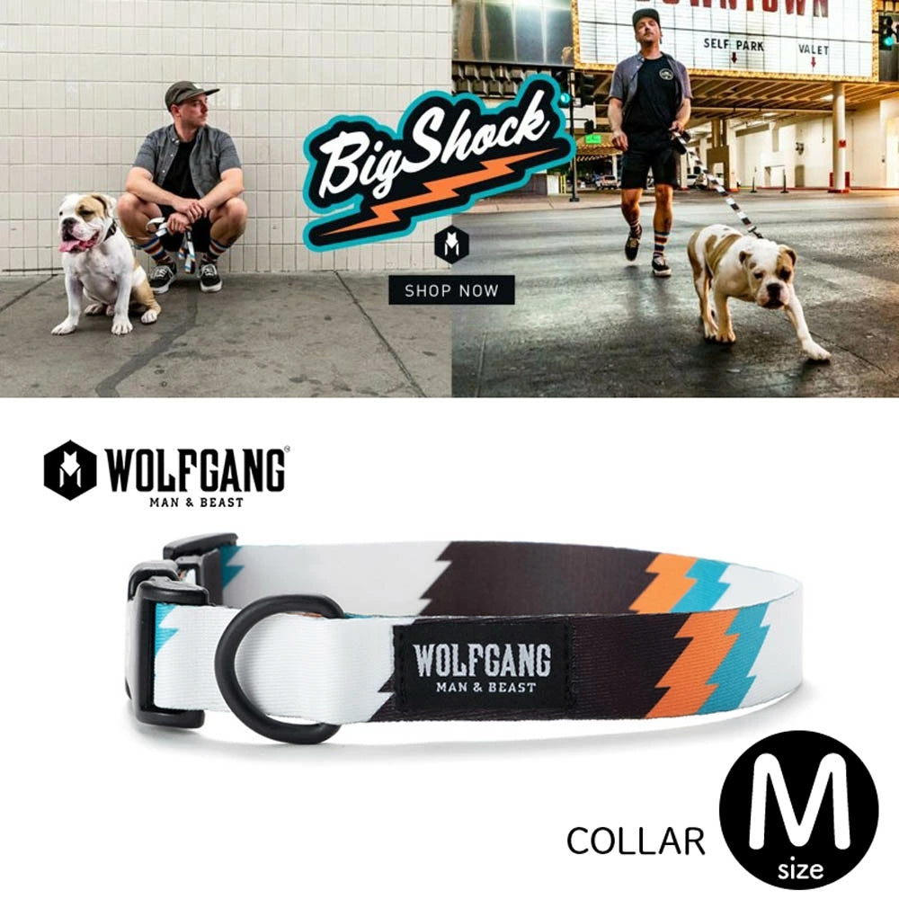 【WOLFGANG MAN & BEAST ウルフギャング マン&ビースト】首輪 BigShock Mサイズ ※在庫限りで終了※